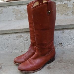 FRYE MELISSA BOOTS BROWN SIZE 8!